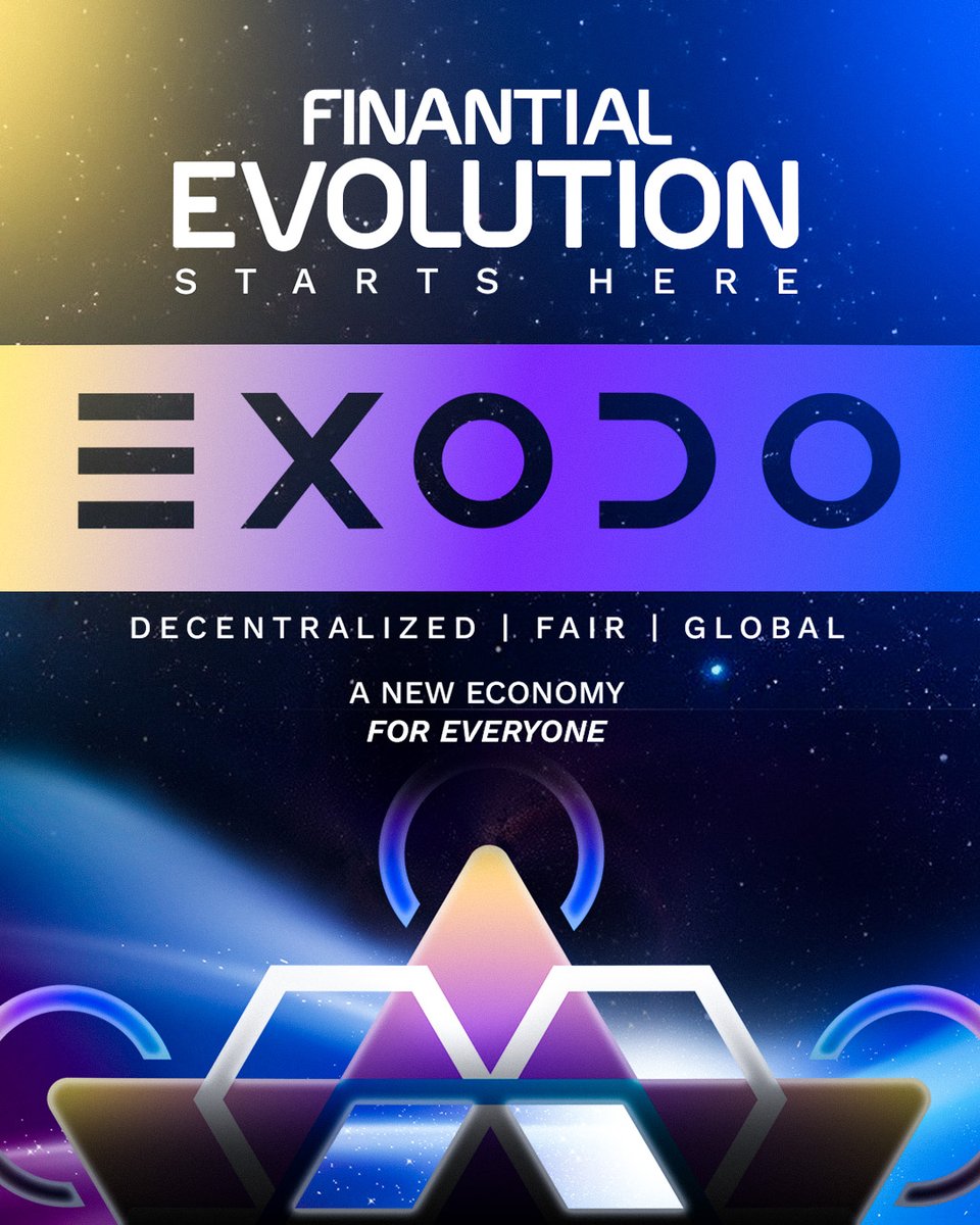 ExodoToken's tweet image. EXODO isn’t just a token — it’s a global movement 🌐
Built on decentralization, fairness, and transparency.

⚡ A new economy is rising
And this time, it belongs to everyone.

#EXODO #CryptoRevolution #FinancialFreedom #DecentralizedFuture #Web3Movement