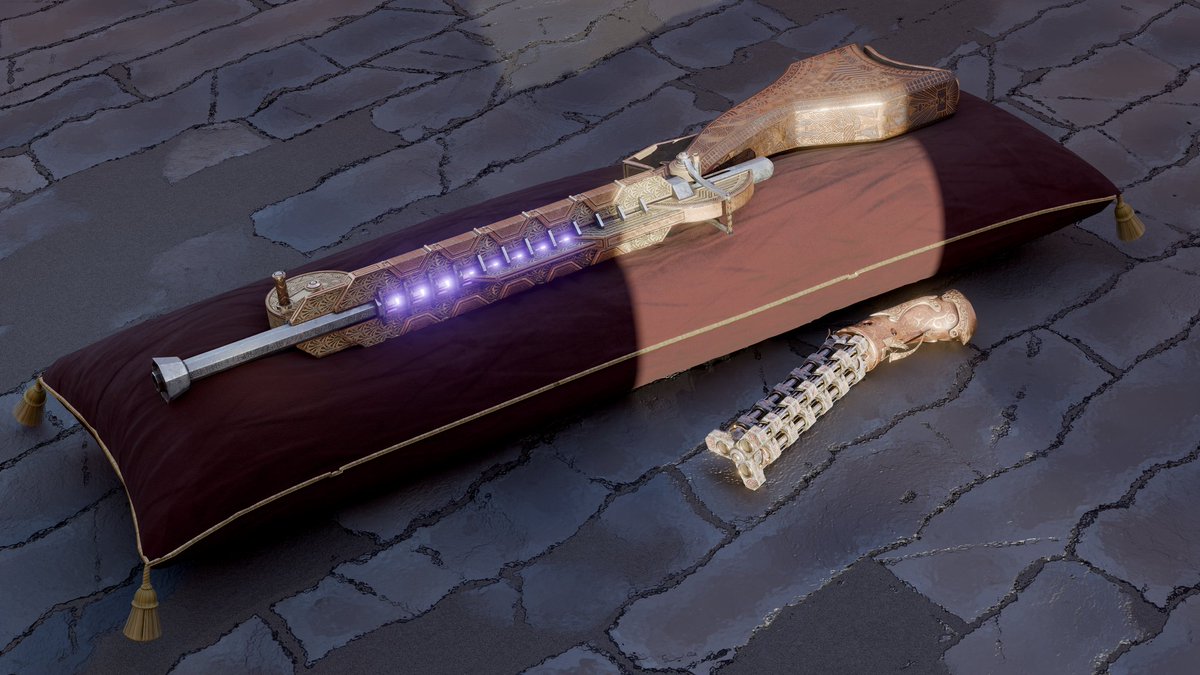 RhyfeddGames's tweet image. Made some magic firearms for my dnd setting as some hard surface modelling and texture practice
#blender #substancepainter