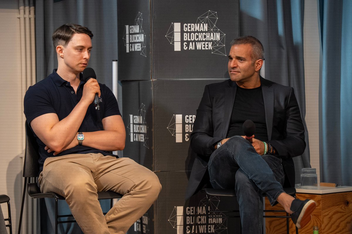 gbweekofficial's tweet photo. 🌿 Panel Recap: #GREENBLOCKCHAIN & AI
At #GermanBlockchain & AI Week, our GREEN BLOCKCHAIN & AI panel highlighted visionary projects that combine technology with environmental responsibility and community impact.
Moderated by Arman Sarhaddar (@ivaultapp), the panel brought together pioneers building solutions that go beyond profit — focusing on sustainability, transparency, and long-term value.
🎙 Panelists included:
Stephan Eisenbach – TERRA PLENA
Max Sherwood – H2O NODES
Dr. Oliver Krause – GR33NBASE
Anastasiia Klochko – PROPINTEL
It was a forward-looking and inspiring session that honored the work of founders who understand that true innovation includes respect for nature, community, and shared growth. A true future talk — built on purpose and powered by technology.
#GreenTech #BlockchainForGood #AI #Sustainability #GermanBlockchainWeek #berlin #berlinblockchainweek #germanAI #KI
