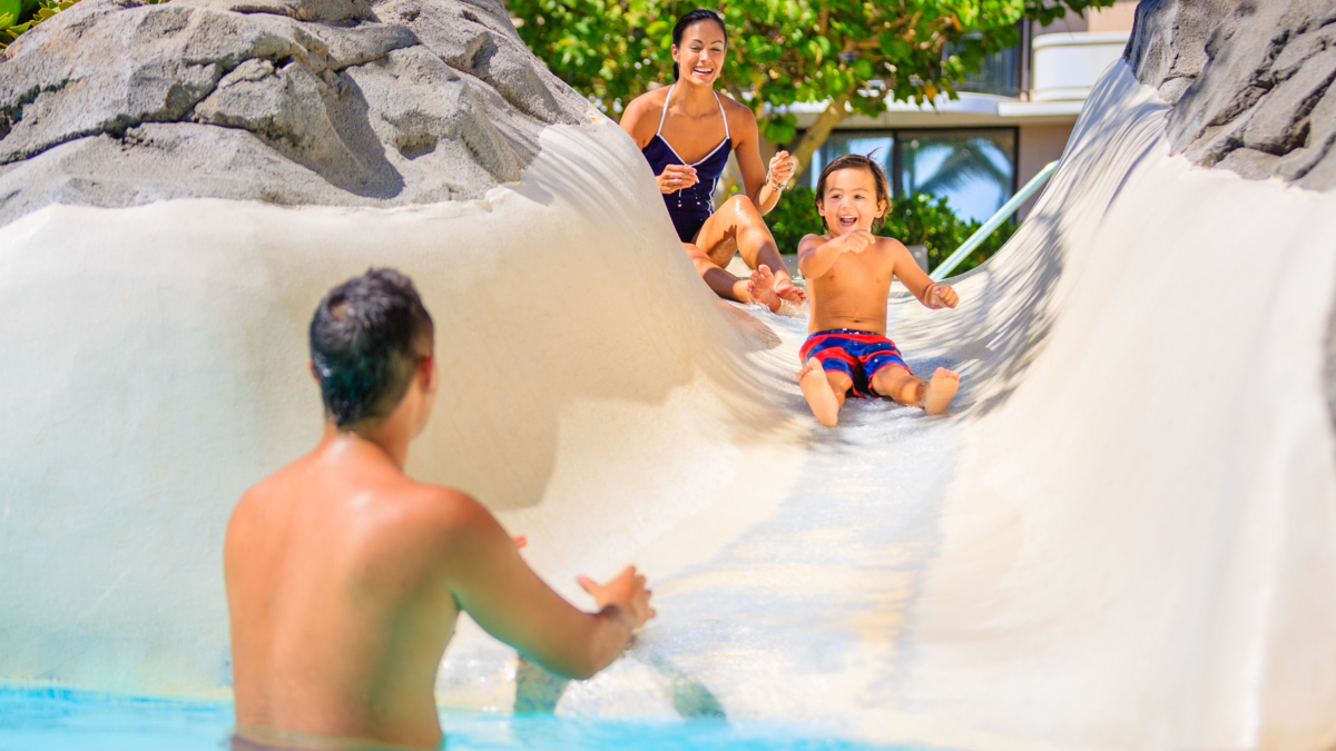 Little kids love making a big splash in our Kona Pool!

#HiltonWaikoloaVillage #WaikoloaHI
