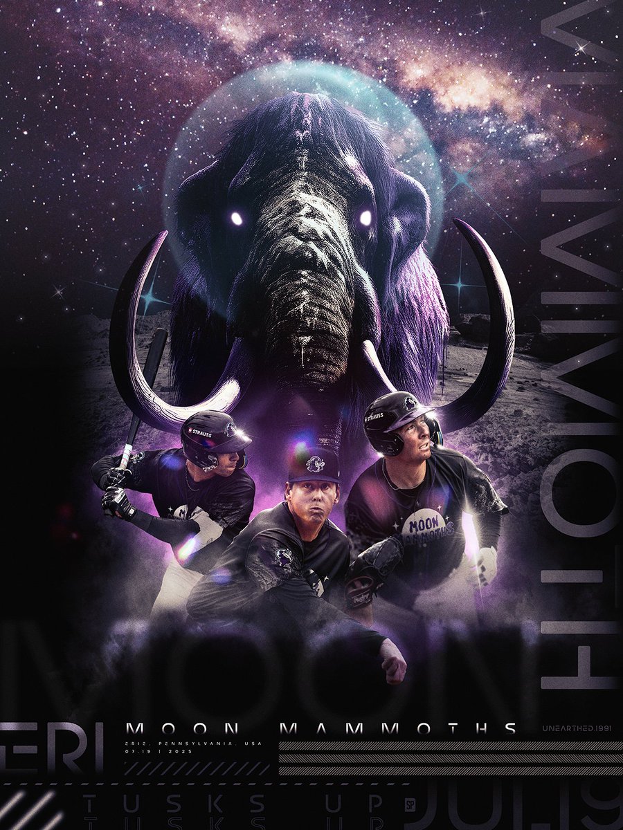 stevepush's tweet image. Decided to have some fun with the @erie_seawolves rebranding to the #moonmammoths thanks to @LastWeekTonight  #stevepushdesigns #sportsdesign