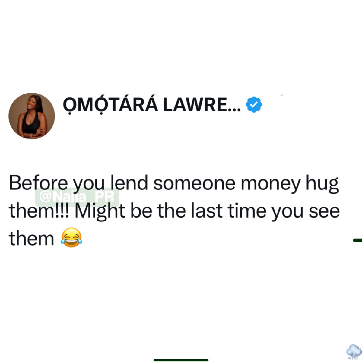 Naija_PR's tweet photo. Right… because chances are, they’ll ghost you 😂🤌🏽

[📸:-X- _theladymo] https://t.co/qYRkjl1qL4