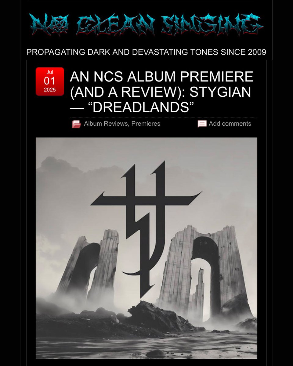 timetokillrecords (@timetokillrec) on Twitter photo Stygian' new album Premiere on <a href="/no_singing/">NoCleanSinging</a> !
Listen now: nocleansinging.com/2025/07/01/an-…
#premiere #metal Stygian' new album Premiere on <a href="/no_singing/">NoCleanSinging</a> !
Listen now: nocleansinging.com/2025/07/01/an-…
#premiere #metal