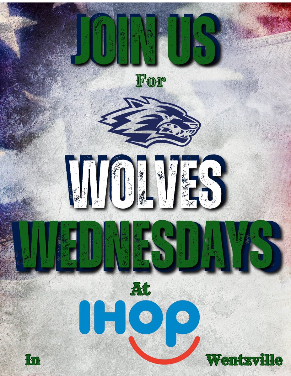 Dont forget to support our program tomorrow! Visit ihop in Wentzville and mention “Wolves” after a delicious mean 😋 #LeadThePack #SupportThePack #TLand🐺