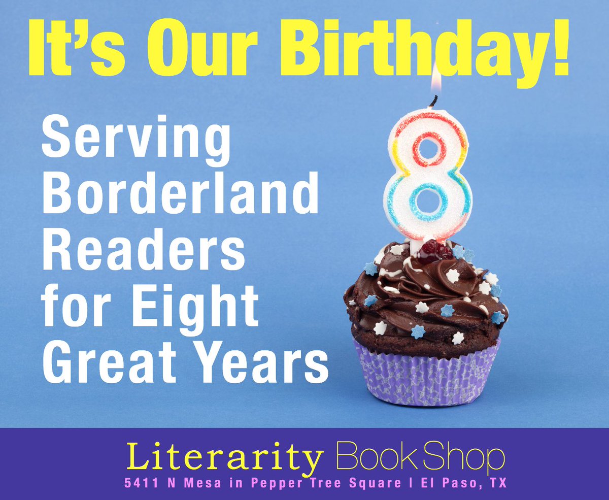 Birthday. Anniversary. Call it whatever you want. We opened eight years ago this week. The U.S. was born on the 4th of July. We were born the following day, but a bunch of years later – July 5, 2017. Thanks to everyone who has visited and supported our little shop in El Paso, TX.