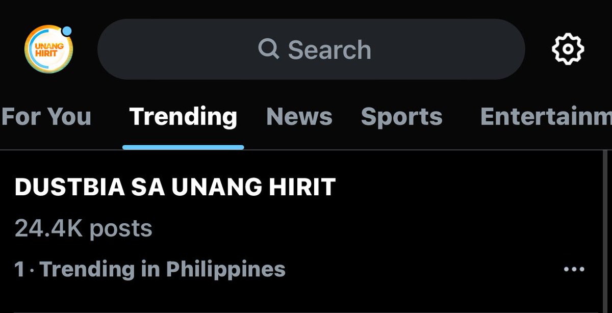 UnangHirit's tweet photo. Trending #1 na po tayo! 💛

#DUSBIsaUnangHirit https://t.co/q1Ha6GAksG