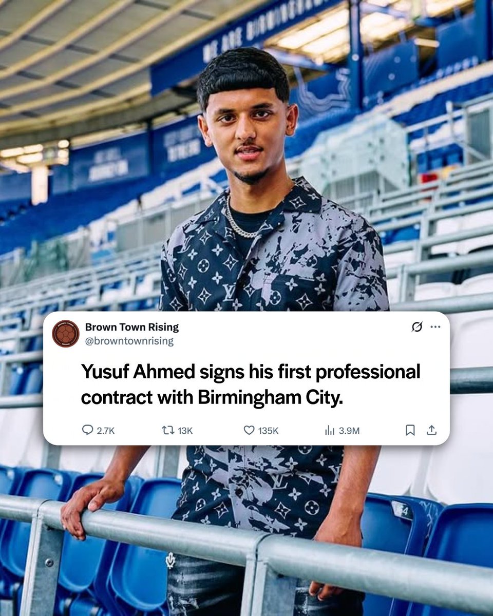 🏴󠁧󠁢󠁥󠁮󠁧󠁿🇧🇩 Bangladeshi heritage winger, Yusuf Ahmed signs his first professional contract with Birmingham City

#bcfc #bangladeshfootball
