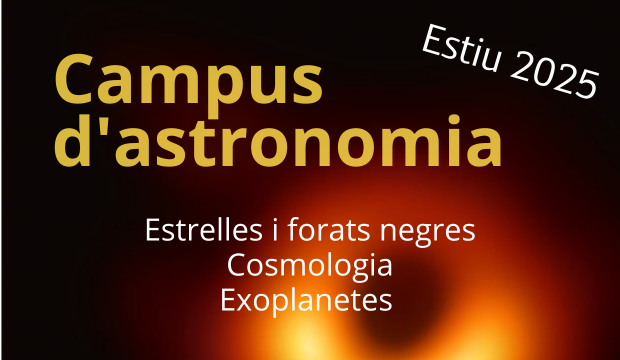 Aquest estiu explora l’Univers com un astrònom! 
Apunta’t als nostres Campus d’Astronomia, cursos intensius amb sessions teòriques i pràctiques per descobrir tots els secrets de les estrelles, els forats negres, els exoplanetes i la cosmologia.
astrosabadell.org/ca/oferta-educ…