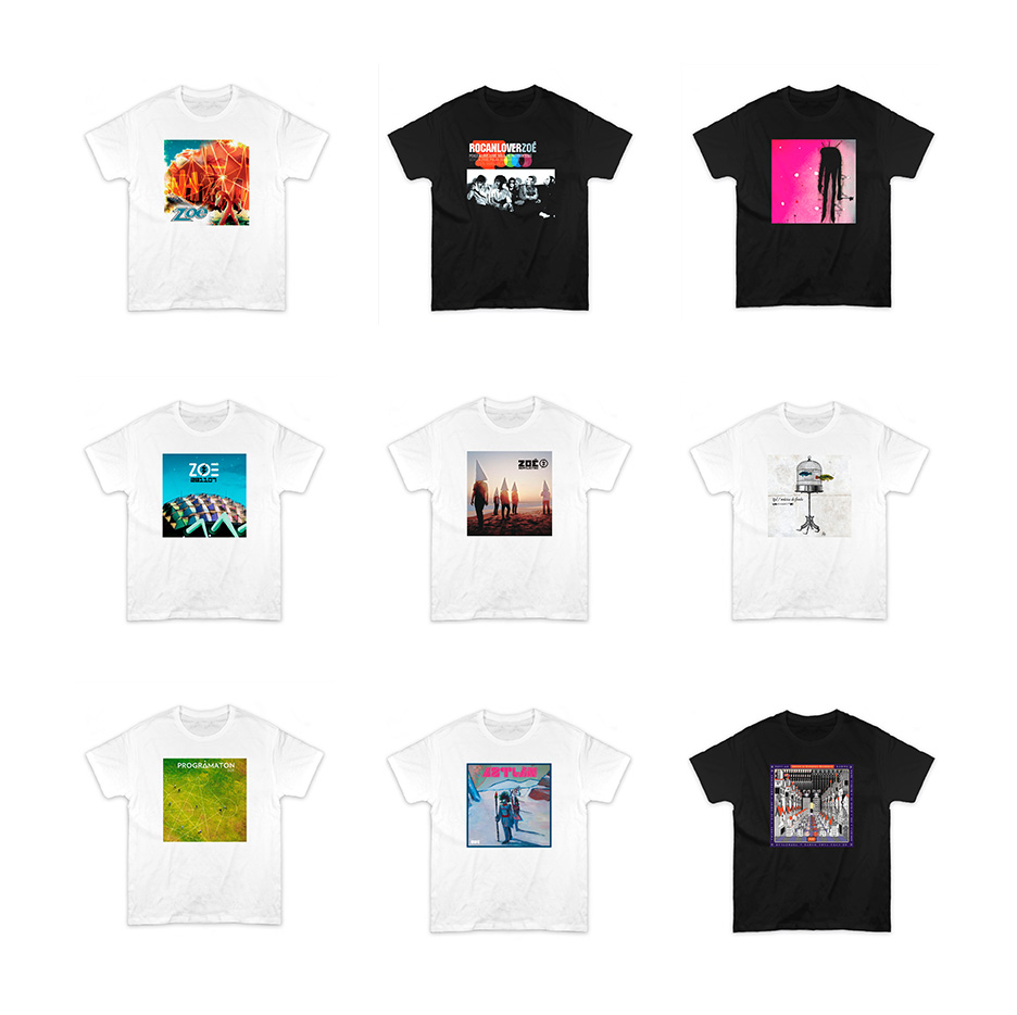 🚨Nuevas playeras con las portadas de nuestros discos, ya disponibles en la tienda oficial!
merchoficial.com/artistas/zoe/