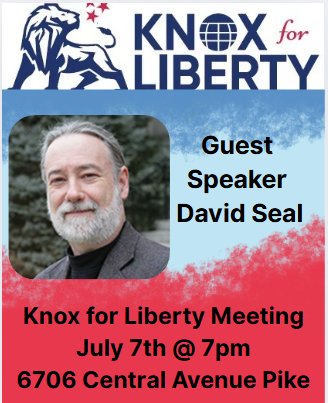 EstherWarrior7's tweet image. Come hear the latest info on property rights from David Seal and meet some Knoxville City Council Candidates. #KFL #NoMoreGames #GetOffTheCouch #WorkToDo