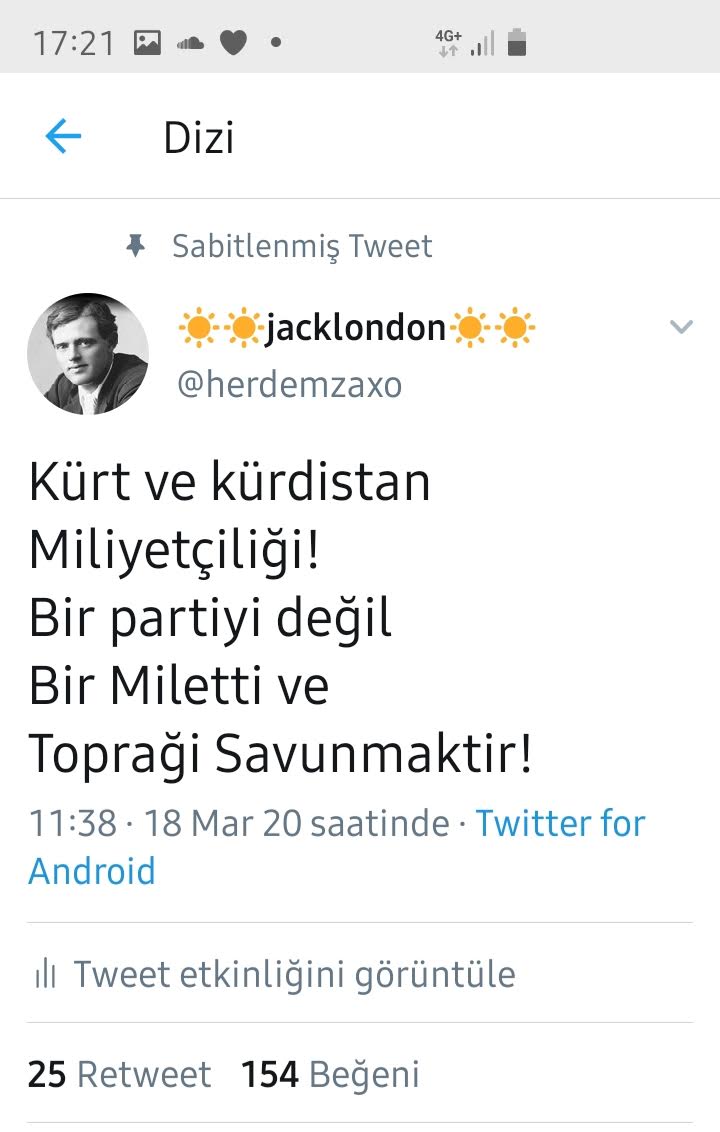 JACKLONDON2014's tweet image. Evet beni taniyanlar bu twetimle tanir!!