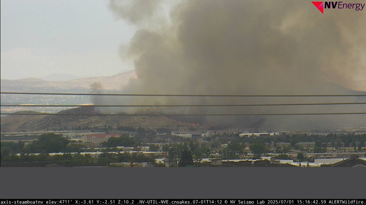 We have crews responding to a brush fire just off Barron Way in South Reno. This is the area to the south of McCarran and east of Longley Lane. Multiple apparatus are on scene with one fire aircraft fighting from the sky. 

Additional updates will be provided as more information
