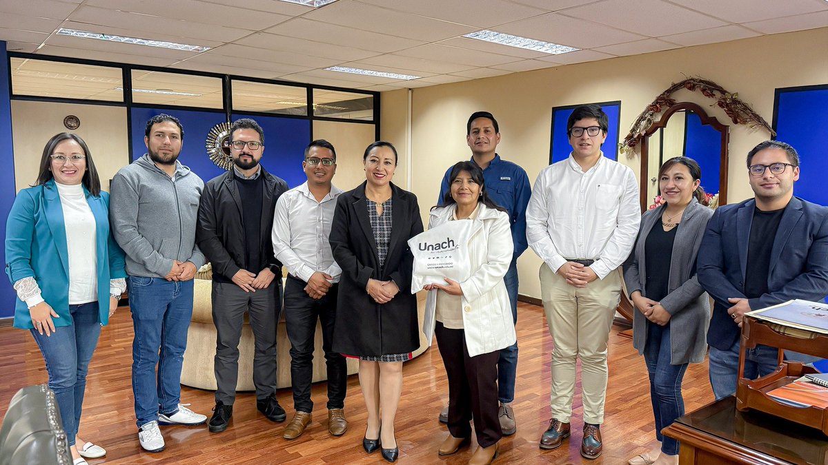 Unach (@unach_ec) on Twitter photo Recibimos a una delegación de la <a href="/ueboficial_ec/">Universidad Estatal de Bolívar</a>, liderada por la PhD. Herminia Sanaguano, vicerrectora Académica, para conocer nuestros procesos académicos, de investigación y acreditación
#UnachEnMovimiento Recibimos a una delegación de la <a href="/ueboficial_ec/">Universidad Estatal de Bolívar</a>, liderada por la PhD. Herminia Sanaguano, vicerrectora Académica, para conocer nuestros procesos académicos, de investigación y acreditación
#UnachEnMovimiento