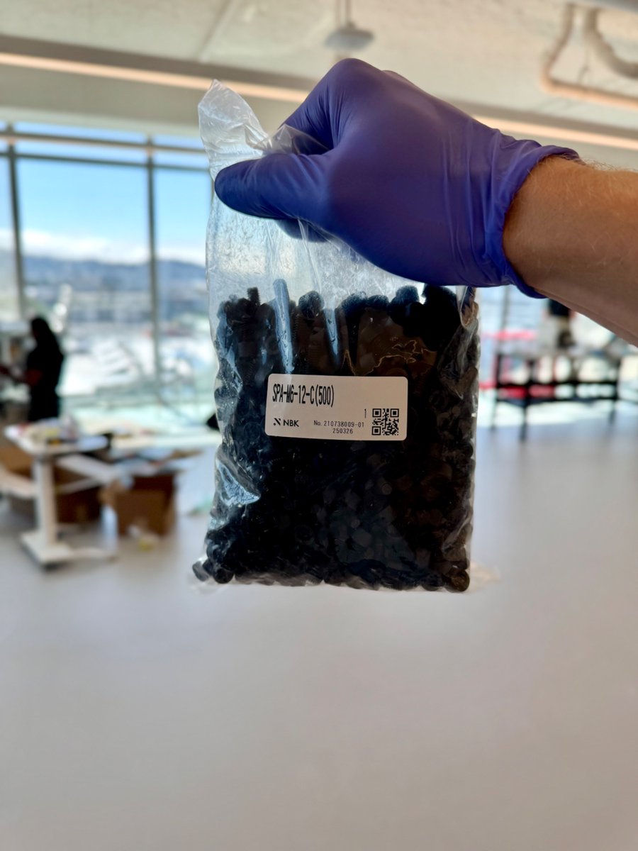 samschmitz's tweet image. 50% glass fill nylon fasteners are significantly underutilized:
- ultra lightweight
- cheap
- stiffer than PEEK
- metal free/MRI safe
- infinite creep resistance (if you believe creep is a myth)