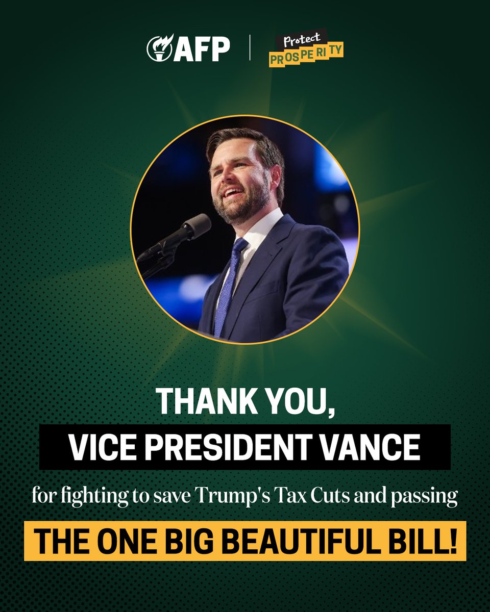 Thank you VP Vance for breaking the tie &amp; <a href="/SteveDaines/">Steve Daines</a> and <a href="/TimSheehyMT/">Tim Sheehy</a> for voting for the One Big Beautiful Bill!  It's on to the House for a vote to concur &amp; to the President for an historic Independence Day signing. Making Tax Cuts &amp; Jobs Act permanent will unleash prosperity