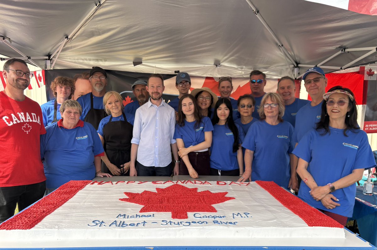 MichaelCooperMP's tweet image. A beautiful Canada Day in St. Albert—Sturgeon River.
Honoured to attend and speak at events across the riding celebrating our great country.
Happy Canada Day! 🇨🇦