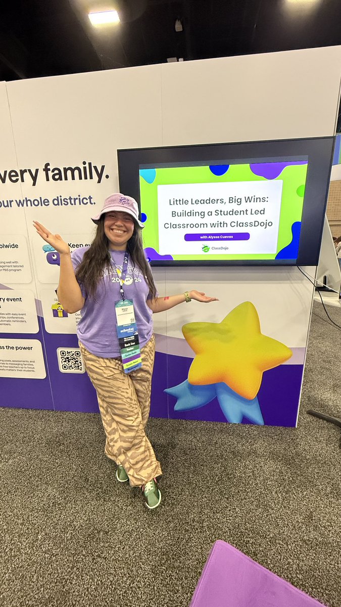 AlyssaCuevas_'s tweet image. Had the best time leading a session at #ISTELive25 highlighting my 1st grade Space Rangers running the classroom like tiny CEOs 🤪 💼✨
Thanks @ClassDojo for helping us build leadership one Dojo point at a time! @hisd_SRE @ISTEofficial