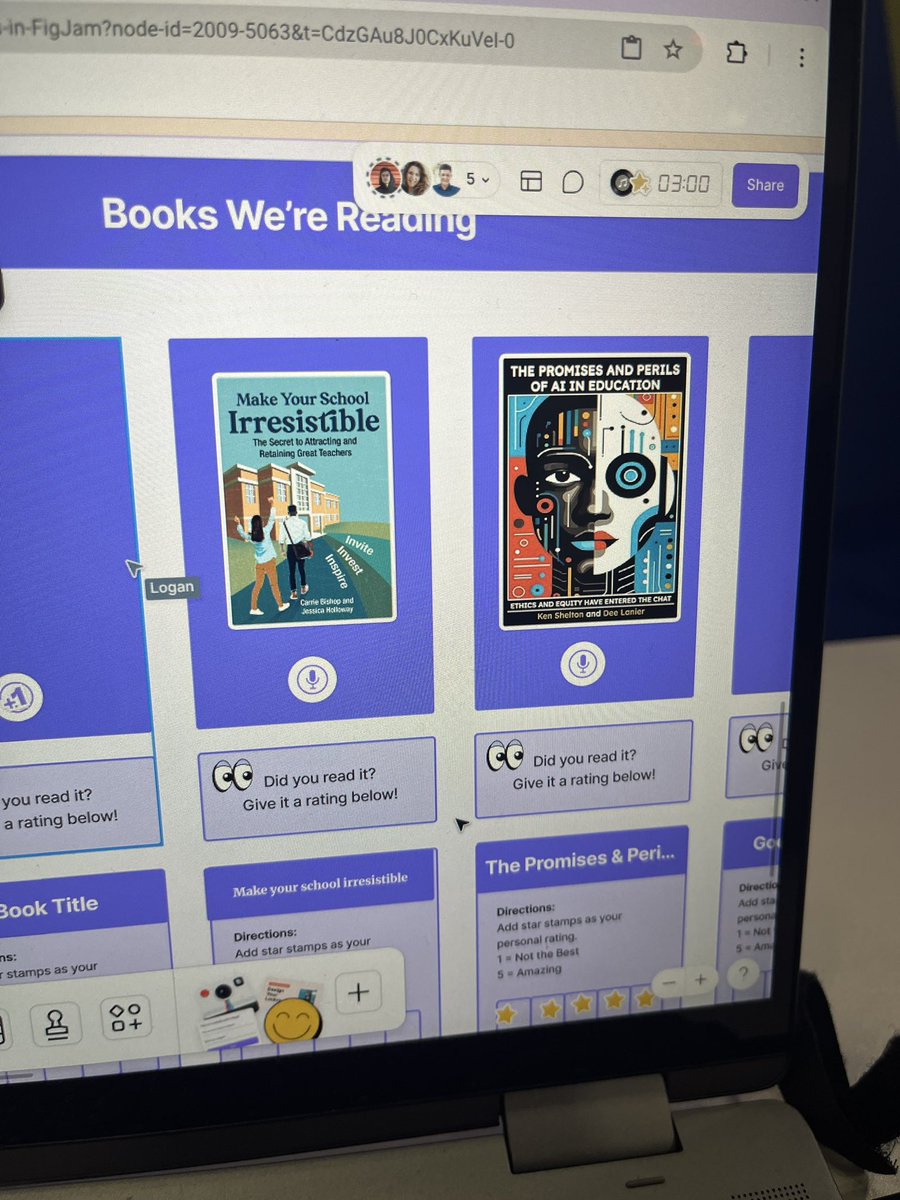 Hahne_Elyse's tweet image. #booksnaps with #FigmaEdu &amp;amp; so many more features. @figma #itselive25