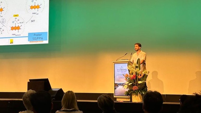 fbis0gn0's tweet photo. our collab with @sBiosChem MΓ©lanie Hall from University of Graz and @GabrielaOksdath from INFIQC-CONICET presented by Lorenzo Cerutti Serra today in #BIOTRANS2025
Congratulations!
Grande Lolo!! https://t.co/pO8domzOvs