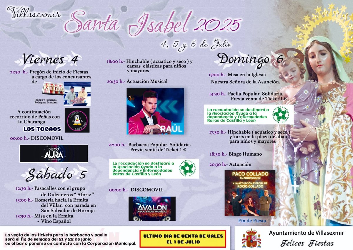 Fans RaúlFuentes (@fansraulfuentes) on Twitter photo Este Sábado <a href="/Raulcantante/">Raul Fuentes Cantant</a> estará en las fiestas de #Villasexmir ( Valladolid) en la Plaza del Ayuntamiento.
A partir de las 20.30 h
No Faltéis!!! 😊
#SueñoSuBoca #musica #Aniversario #fiestas #SantaIsabel
<a href="/constanmanager/">Constan Rodriguez</a> Este Sábado <a href="/Raulcantante/">Raul Fuentes Cantant</a> estará en las fiestas de #Villasexmir ( Valladolid) en la Plaza del Ayuntamiento.
A partir de las 20.30 h
No Faltéis!!! 😊
#SueñoSuBoca #musica #Aniversario #fiestas #SantaIsabel
<a href="/constanmanager/">Constan Rodriguez</a>