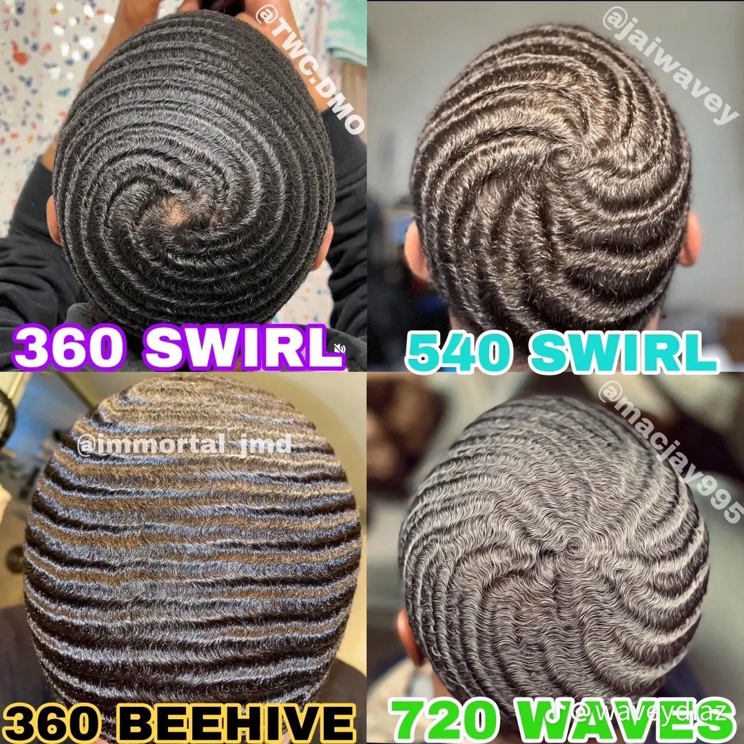 Which #360waves pattern you rocking??? 🌀🐝👑🌊
