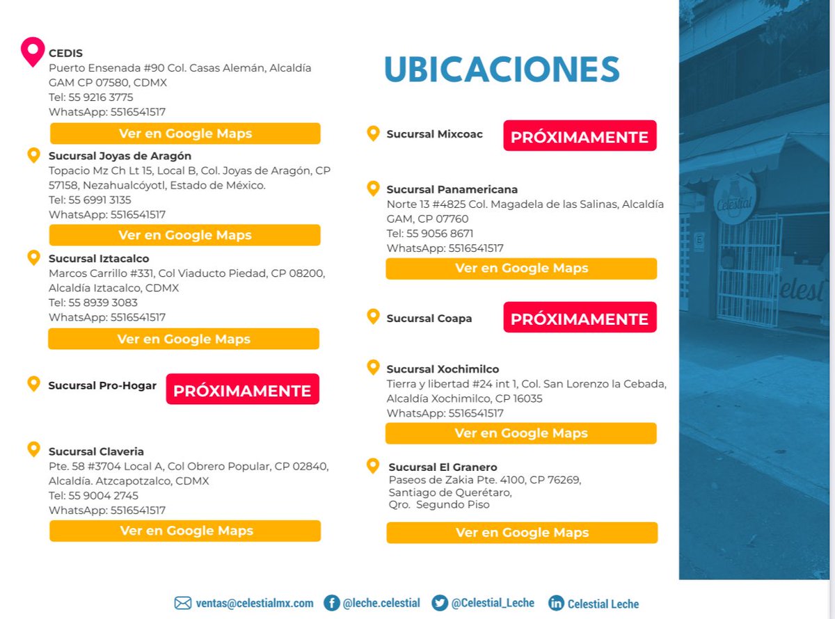 Celestial (@celestial_leche) on Twitter photo <a href="/VeroTeigeiro/">Vero Teigeiro</a> A solo $18.00 pesitos, directo el Establo a su mesa.
Les dejo nuestras ubicaciones en CDMX y Estado de México.
Próximamente en Monterrey. 🤗 <a href="/VeroTeigeiro/">Vero Teigeiro</a> A solo $18.00 pesitos, directo el Establo a su mesa.
Les dejo nuestras ubicaciones en CDMX y Estado de México.
Próximamente en Monterrey. 🤗