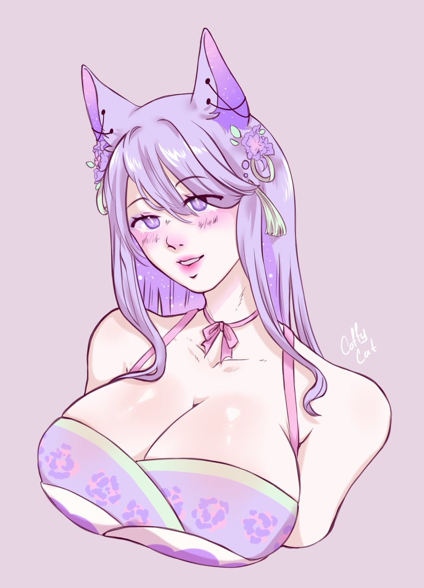 CoffyCatSoft's tweet image. #OC #Kitsune #kemonomimi 
💜