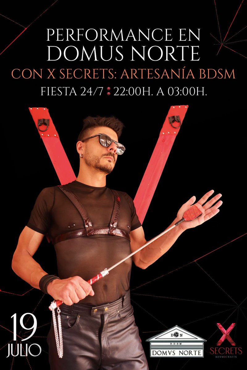 El próximo 19 de julio de 22 a 03H, será otra gran noche que festejaremos el 24/7 como si fuera nuestro último 24/7.
El buen ambiente de siempre además de una
exposición y performance de X Secrets.

Te lo vas a perder?.

Plazas limitadas.

+Info:
WhatsApp o Telegram:
664240266
