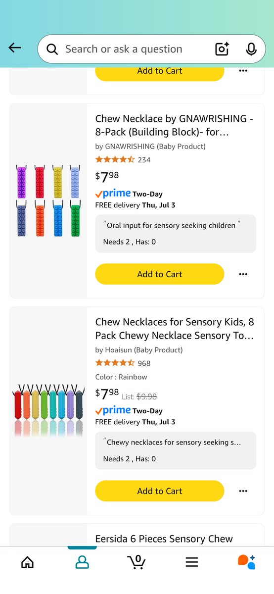 Many of my students put unsafe items in their mouths, so we try to replace the behavior by giving them chewies! Please help restock my collection! #clearthelist

amazon.com/hz/wishlist/ls…