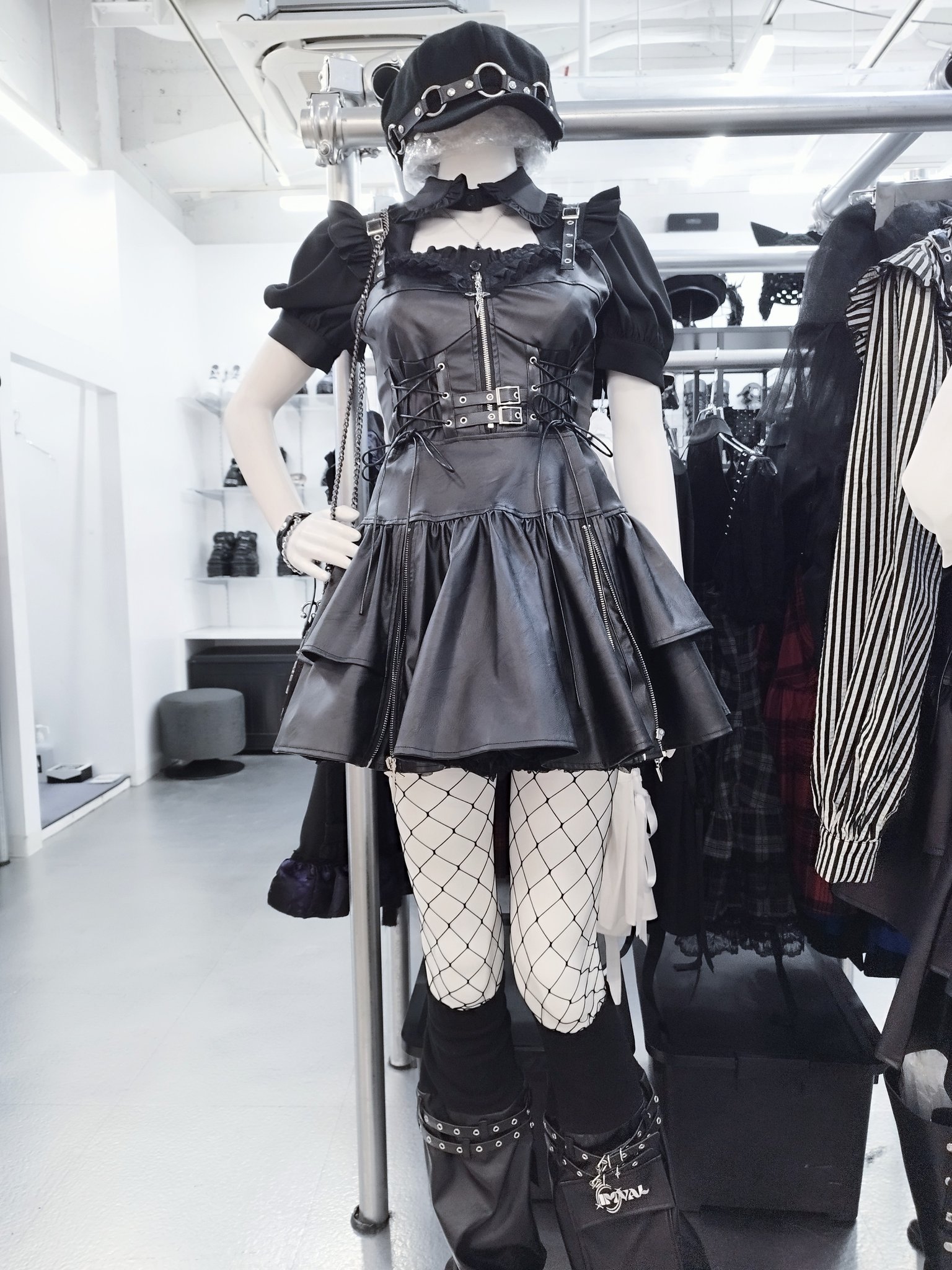 ワンピース IMVAL / Leather Set Up [BLK] qooza 🖤IMVALプレゼントキャンペーン🖤 ♡期間：8/21~8/31