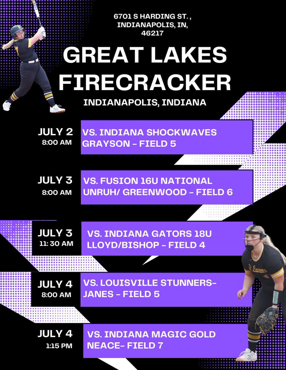 Come out and watch our 2026s compete this week at the #MidwestFirecracker2025! Coaches please contact Dan Crespo at (773)744-9431 or dancrespo@hotmail.com for more information about these highly talented athletes! <a href="/JacklynPigatto/">Jacklyn Pigatto</a> <a href="/gdiciolla2/">Giavanna DiCiolla</a> <a href="/bella_pratsch23/">Isabella Pratscher ‘26</a> <a href="/DanCrespo25/">Dan Crespo</a>