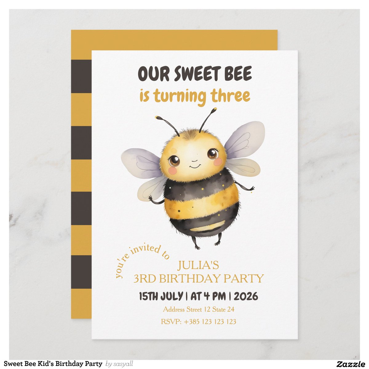 ▶️ zazzle.com/sweet_bee_kids…

#zazzle #birthdayparty #birthdayinvitation #kidsbirthday #birthdayinvite