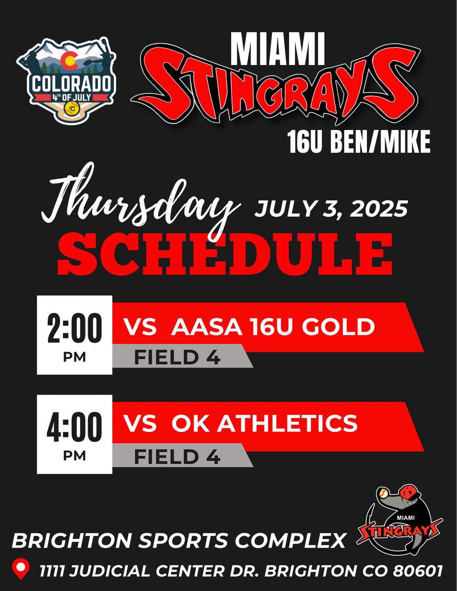 Miami Stingrays 09 (@09stingrays) on Twitter photo Check out the Miami Stingrays 16U Colorado Sparkler schedule and roster. <a href="/triplecrownspts/">Triple Crown Sports</a> <a href="/MiamiSoftball/">Miami Stingrays Softball</a> Check out the Miami Stingrays 16U Colorado Sparkler schedule and roster. <a href="/triplecrownspts/">Triple Crown Sports</a> <a href="/MiamiSoftball/">Miami Stingrays Softball</a>