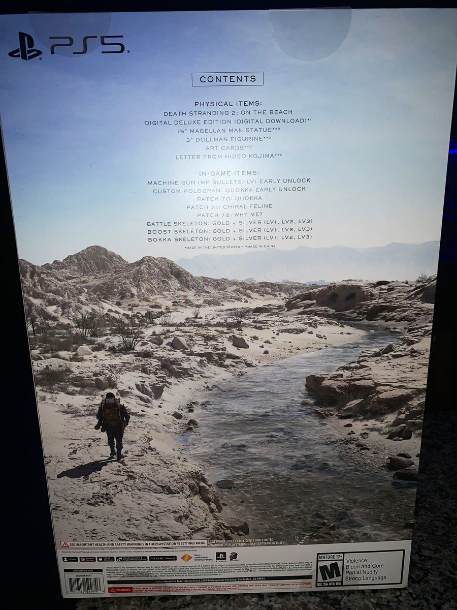 RealBuffMan's tweet image. Death Stranding 2: On the Beach Collector’s Edition
#DeathStranding2
#DeathStranding2OnTheBeach 
#DeathStranding 
👍🦀🐟🐳🐋💀👶👼