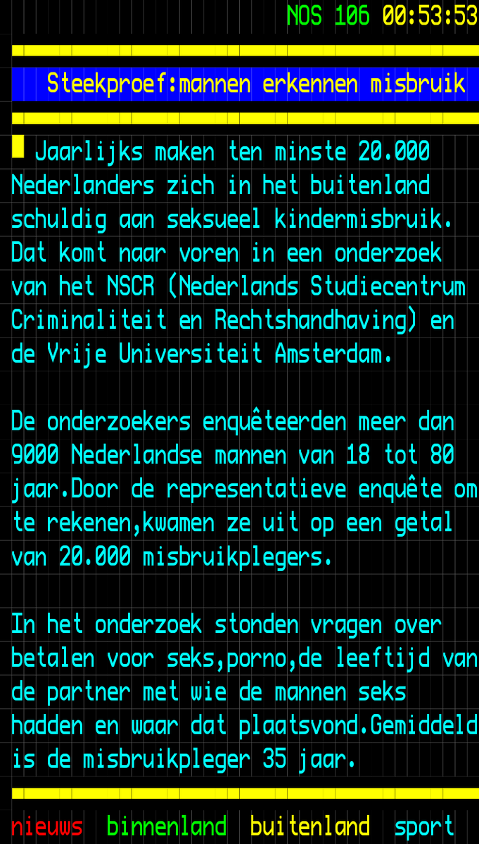 Heeft iemand dit wel nagerekend?

9.000 volwassen mannen geënquêteerd, op een totaal van 7 miljoen in Nederland. Dus 1 op 778.

Uitkomst: 20.000 Nederlandse mannen zijn fout. Gedeeld door 778 betekent 26 in het onderzoek. 

26. En dat als basis voor een ronkend landelijk beeld?