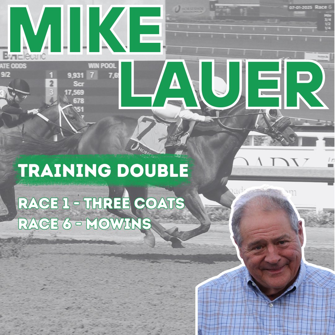 Horseshoe Indianapolis Race Course (@hsindyracing) on Twitter photo Congratulation to <a href="/jockeypedrozajr/">Marcelino Pedroza Jr.</a> and trainer Mike Lauer on their Tuesday card doubles! Congratulation to <a href="/jockeypedrozajr/">Marcelino Pedroza Jr.</a> and trainer Mike Lauer on their Tuesday card doubles!