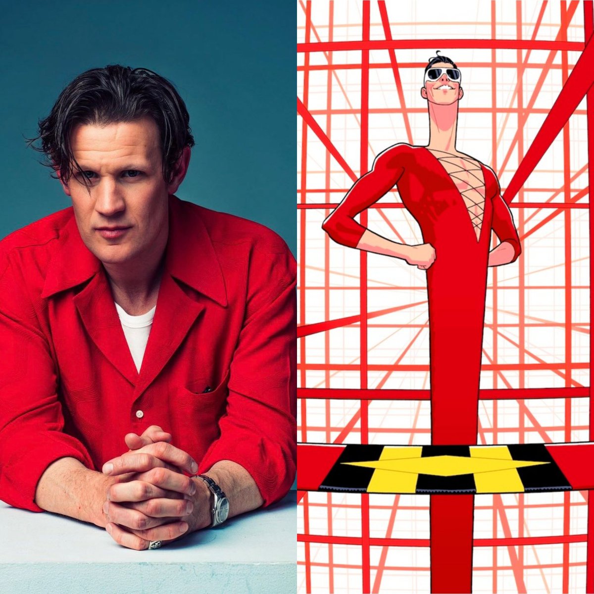 goomcomix's tweet image. I'm not rlly invested in the DCU, I don't go here, but if Aronofsky's Plastic Man goes ahead, I could see this casting happening, especially w Gunn's penchant for casting Doctor Who alumni