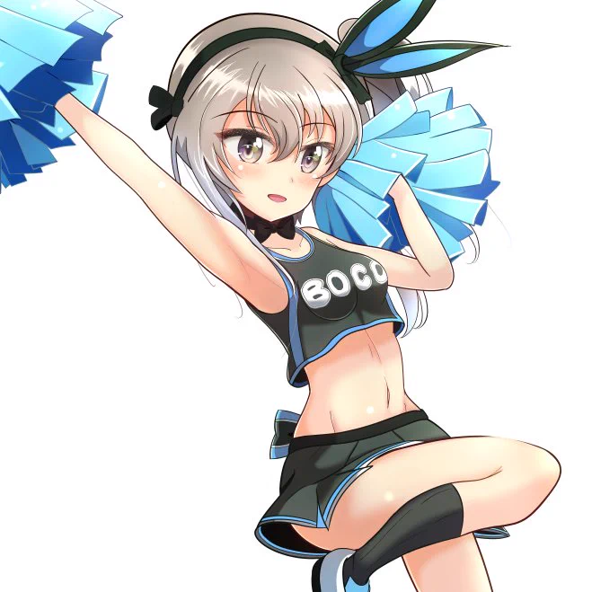 7/2は #おへそケアの日 1年のちょうど真ん中に当たる日なのでおへその日なんだそうです。以前描いたチアリーダー愛里寿ちゃんで(⁠*⁠'⁠ω⁠`⁠*⁠)