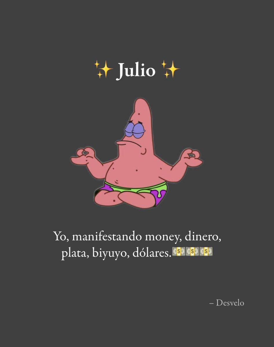 Que así sea....