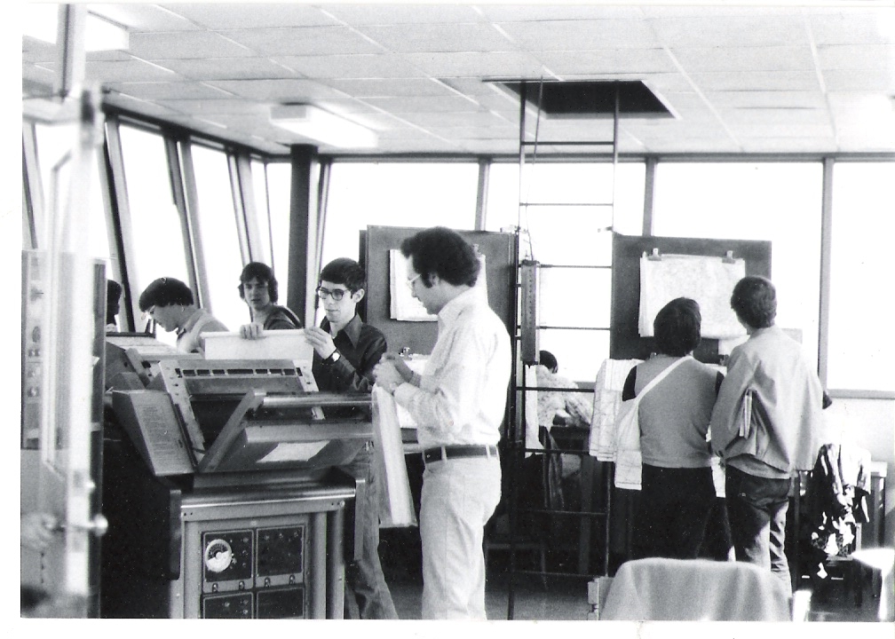 WeatherWorldPSU's tweet image. The Weather & Climate Comm Group took a field trip to the former weather station of @psumeteo in the tower atop Deike Building today! This was used in the 1960s & 70s before the Walker Building was built in 1976. Plenty of history & some pretty great views up here! @PSUEMS