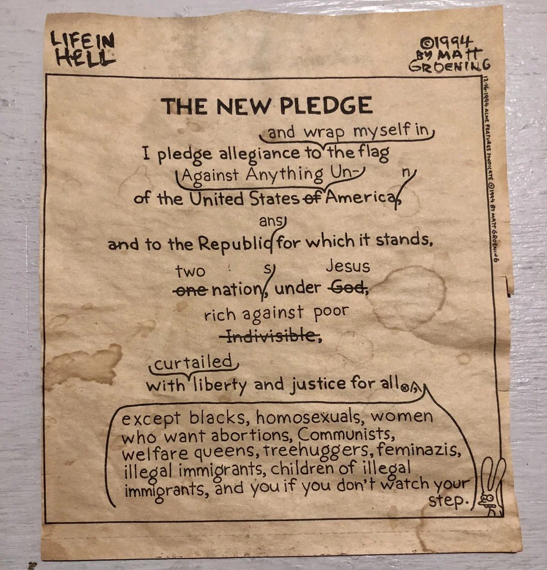 A throwback to a comic from 1994, and it came to pass as truth instead of being a joke.