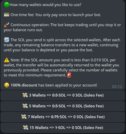 soleolabcom's tweet photo. ๐จImportant Announcement from Soleo Lab!
๐The amount of SOL you send to the number of wallets you choose must be at least 0.019 SOL per wallet! Automatic refunds will start for sending less.
๐ขStart now: https://t.co/TfZpjRlac1
#SoleoLab #memecoin #memecoins #MemeCoinSeason #MemeCoinSeason2025 #PumpFunLaunch #PumpFun #Raydium #orbitmm #SOL #dexscreener #SlerfTools #cryptomemes #fartcoin #altcoin #PumpWithMemePump #SolanaMeme #launchcoin