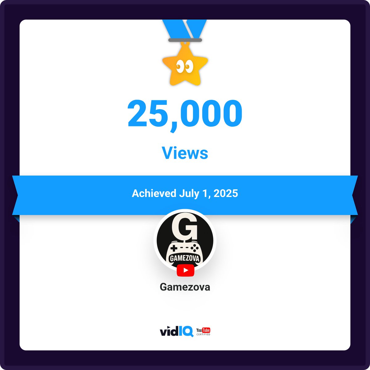 🎉 25K views on my gaming channel @gamezova! Celebrating this engaging milestone with <a href="/vidIQ/">vidIQ</a>. #Gaming #YouTubeMilestone #ContentCreator #vidiq  
#youtubeshorts #youtubegaming 

Thank You 🙏🏿