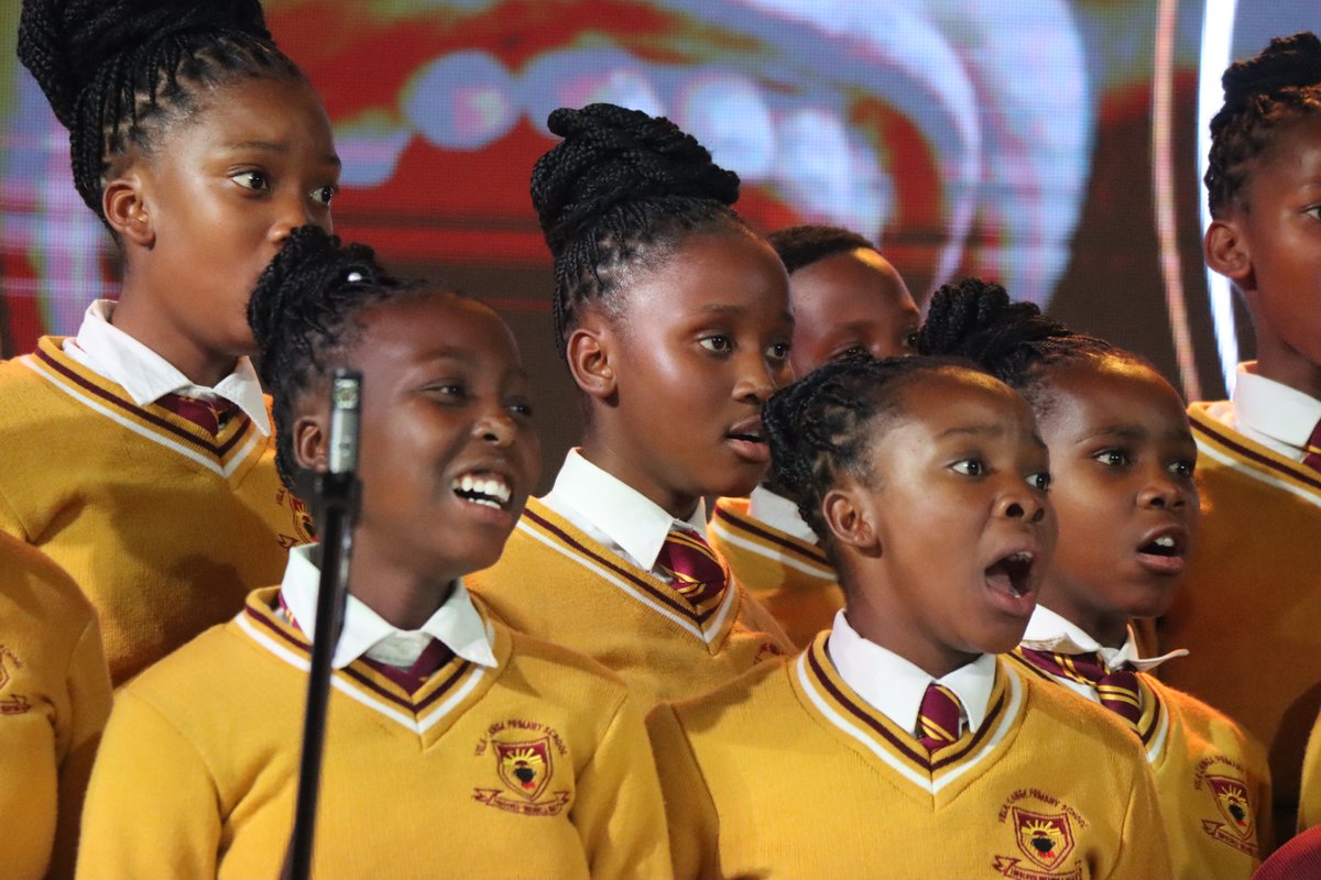 DBE_SA's tweet image. #ABCMotsepeSASCE2025 Day One Results Update

Yesterday, the Best Conductor Award was conferred upon Mr Pama, the choir conductor of Mandela Park Primary School from the Eastern Cape. This recognition was based on his exceptional ability to direct and lead his choir during their…