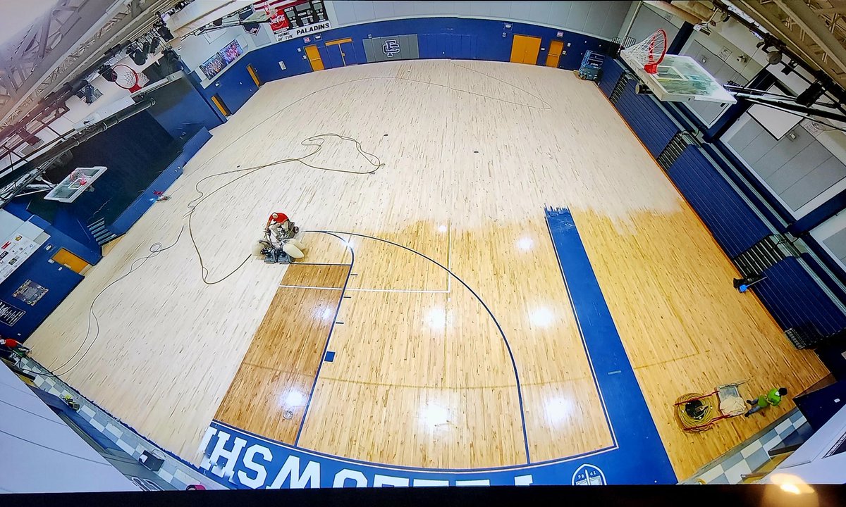 PaladinsFCS's tweet photo. Summer Athletic Facility Project: Main Gym Floor Refinish at @FellowshipCS
On behalf of the athletic adminstration, school leadership team, and our coaches, Thank you, #cbasports! Jorge and his team were great to work with and the floor looks awesome! Well done!! https://t.co/kEXLPIvQ8r
