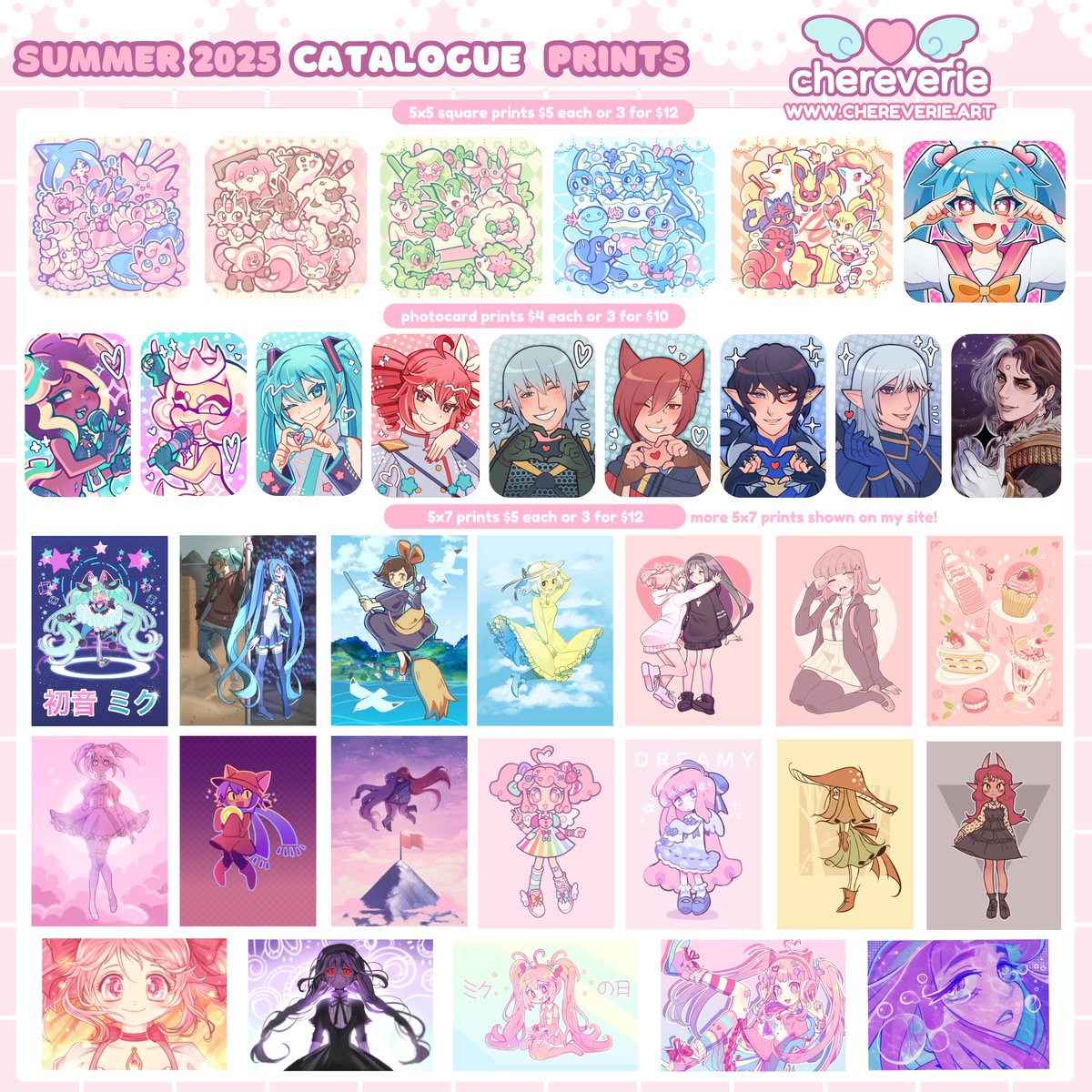 🌸ANIME EXPO 2025 CATALOG🌸 - TABLE F8
i'm at AX for the first time ever! i'm so excited!

#AX2025ArtistAlley #AX2025 #AXArtistAlley2025