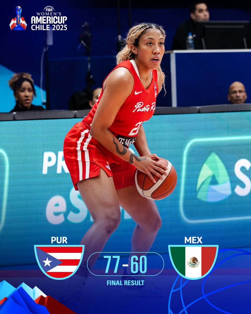 Puerto Rico secures a victory 🇵🇷🔥

#AmeriCupW <a href="/fbpur/">FBPUR 🏀🇵🇷</a>