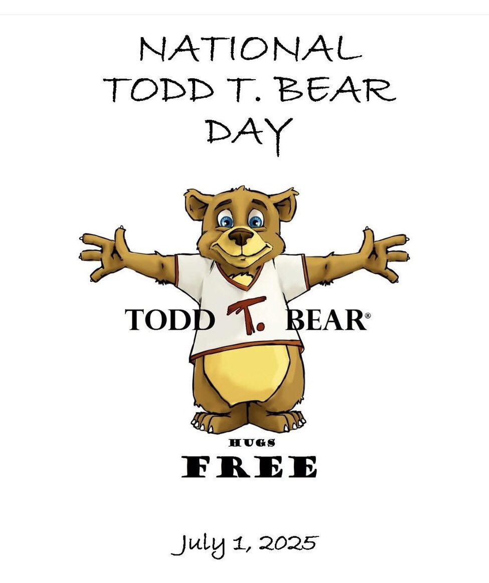 It’s National Todd T. Bear Day!

#YouPlusMeTogetherWe