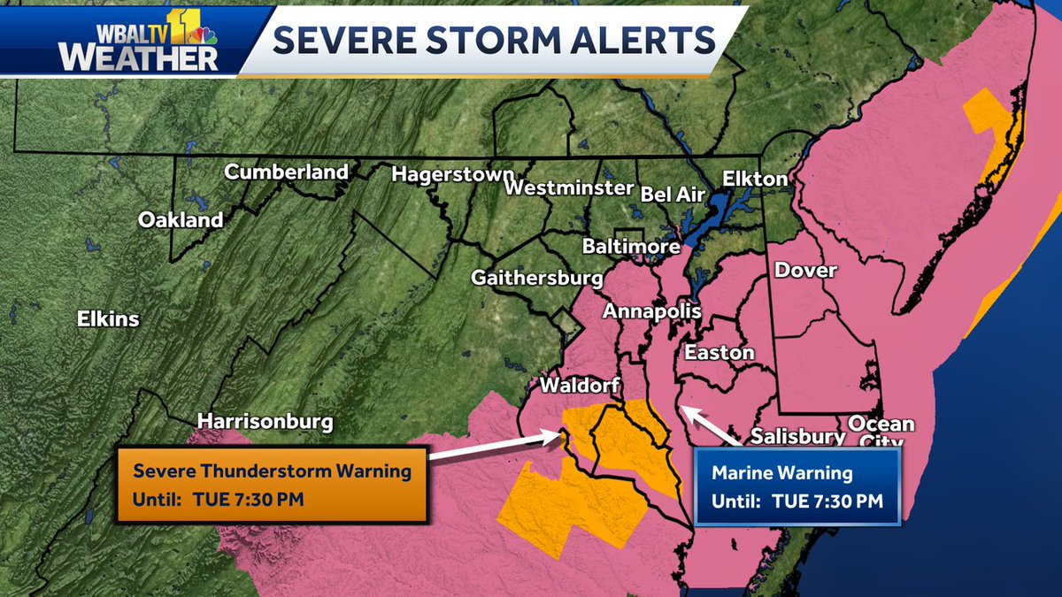Severe weather alerts now in effect.