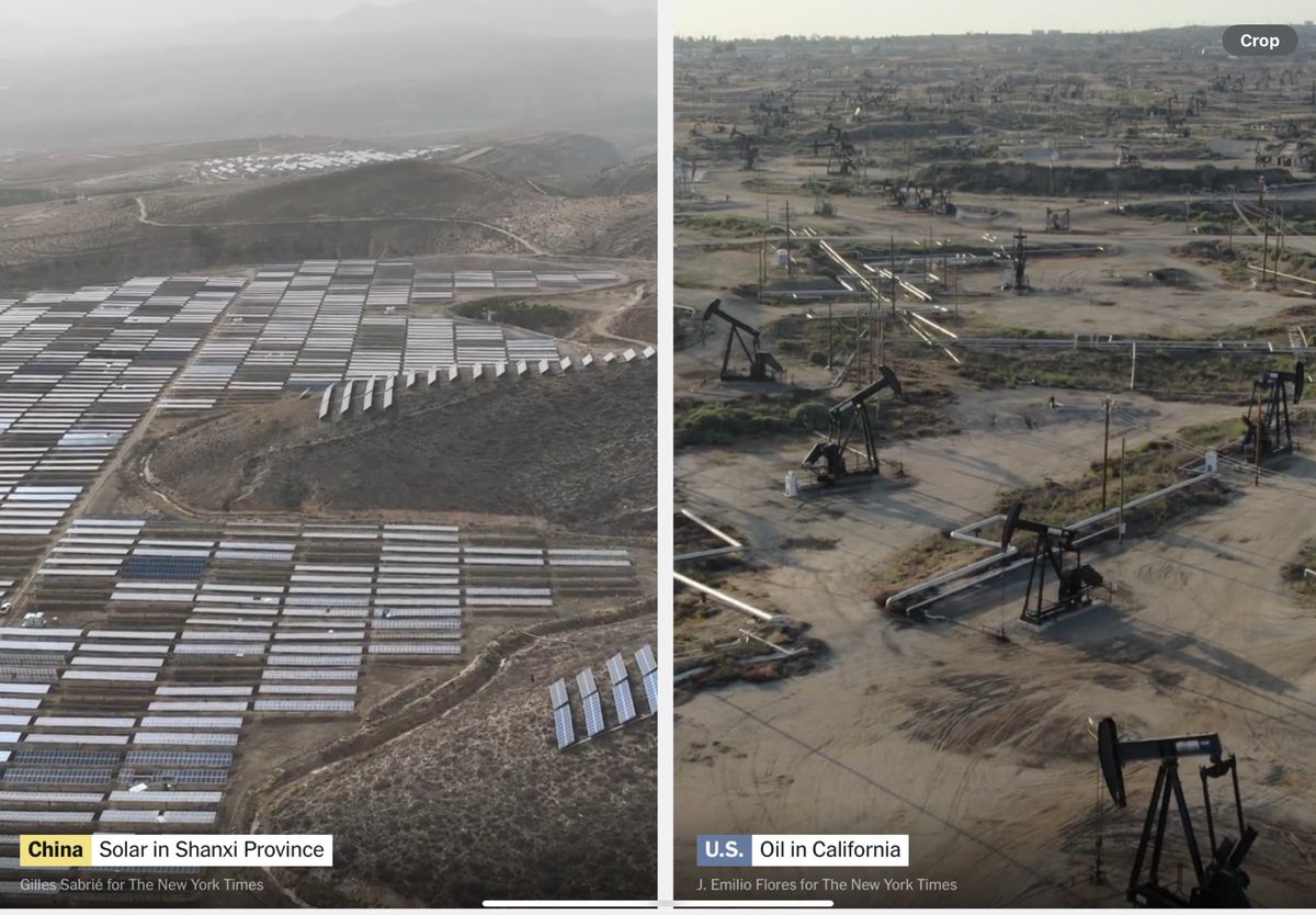 ErikSolheim's tweet image. China 🇨🇳 is selling clean energy to the world.
The US 🇺🇸 is pushing oil and gas.
The difference between the worlds to largest powers could not be wider. China is leading the green transformation. US is trying to put on the brakes for change.
Fortunately we know from history who…